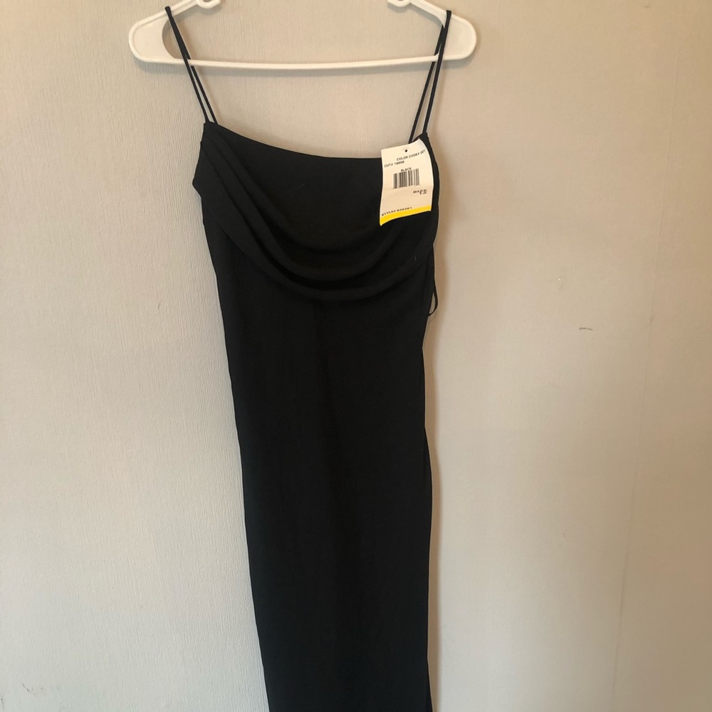 Cute long black dress never warn